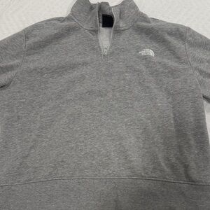 The North Face Cropped Gray Quarter-Zip